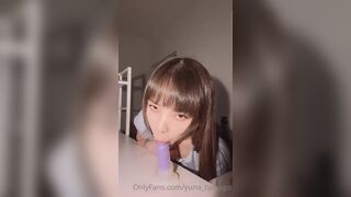 Yuna Tamago_zz Horny Asian Sucking Dildo Gently Onlyfans Video