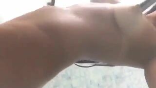 Half Asian Girlfriend Showing Her Hot Naked Body On Washroom Video