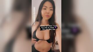 Asian Model Flashing Huge Boobs Video