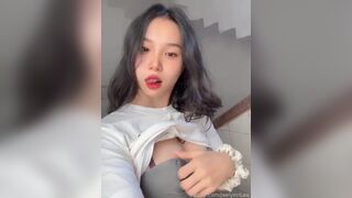 Jaelynnlee Cute Asian Teasing Boobs After Revealing Video