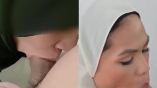 Slutty Muslim Babes Sucking Big White Cocks Video