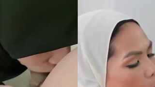 Slutty Muslim Babes Sucking Big White Cocks Video