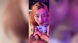 Highsstn Sexy Horny Asian Girl Giving a Sensual Hot Blowjob For Bf Hard Dick onlyfans Video