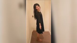 Horny Asian Wife Let A Guy Filming Her Nudes With Stripteasing Video