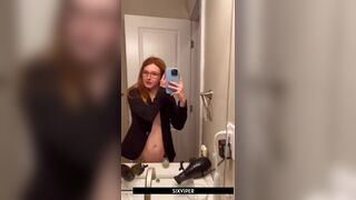 Slutty Asian Teen Showing Off Her Sexy Body Mirror Cam Video