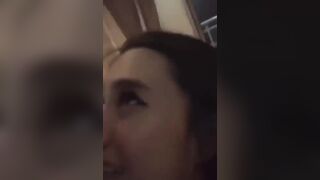 Cute Asian Girl Getting Cum On Mouth Video