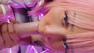 Sunsnow Pink Head Asian Slut Sucking A Big White Cock Hard Onlyfans Video