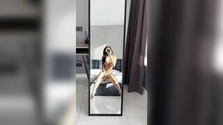 Big Tiity Asian Showing Off Her Sexy Body Mirror Cam Video
