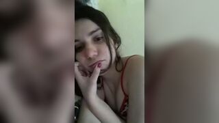 Slutty Girl Showing Off Her Tight Hot Body On a Live Video