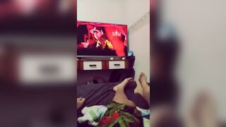 Sexy Asian Wife Gets Her Hot Boobs Teased While Watching Tv Leaked Video