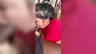 Horny Milf Loves Sucking Huge BBC With Her Small Mouth Video