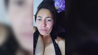 Thayy Slutty Milf Flashing her Juicy Tits On Cam Video