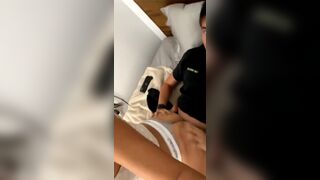 Naughty Asian GF Teasing With Her BF On The Bed Video