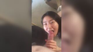 Horny Asian Gf Sucking Cock Gently Video