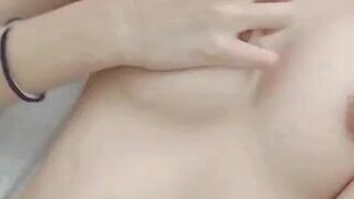 Cute Asian Teen Rubs Her Tits Leaked Video