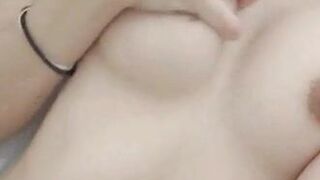 Cute Asian Teen Rubs Her Tits Leaked Video