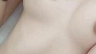 Cute Asian Teen Rubs Her Tits Leaked Video
