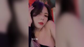 Suniebae Asian Beauty Showing Off While Singing in Public Video