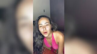 Horny Asian Camgirl Showing Off Booty and Teases Pussy Video