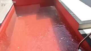 Bruna Carlos Sexy Babe In Bikini Gets Her Tits and Pussy Sucked Before Getting Banged Hard Video