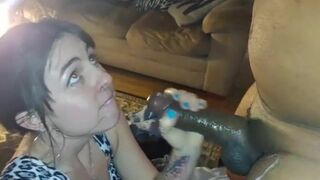 Gorgeous Horny Asian Slut Sucking A Big Black Cock Hard Leaked Video