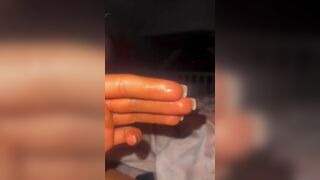 Tiny Teen Fingers Her Juicy Pussy and Taste Her Own Cum Leaked Video