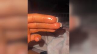 Tiny Teen Fingers Her Juicy Pussy and Taste Her Own Cum Leaked Video