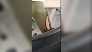 Pretty Secretary Gets Her Ass Recorded Secretly By a Worker In Office leaked Video