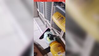 Camgirl Showing her Tits On a Live Cam Video