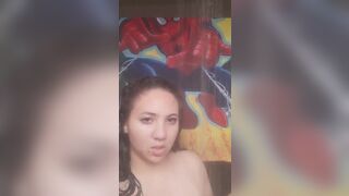 Anaotani Sexy Asian babe Teases Boobs While on Shower Live Cam Video