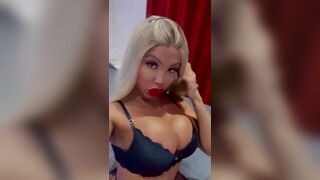 Bianca Ferraz Slutty Blonde Girl Showing Off Her Big Round Titties Video