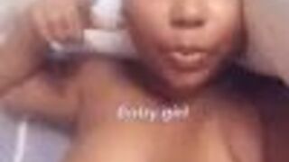 Chyanna Ebony Babe Exposing Her Huge Tits On Cam Video