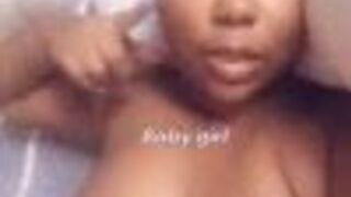 Chyanna Ebony Babe Exposing Her Huge Tits On Cam Video