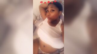 Chyanna Hot Ebony Babe Showing Off Her Huge Tits Video