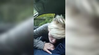 Blonde Milf Gets a BBC Deep In Her Mouth On a Car Video