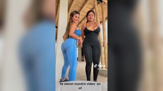 SteffyQuiroz2 Busty Babe Showing Off Her Bouncy Tits With Her Sexy Friend Tiktok Video