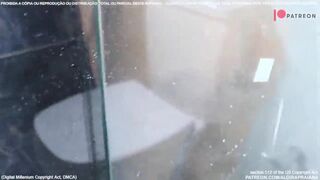 LoiraPraiana Busty Wet Milf Teasing And Showing Her Tits and Booty While Showering Video