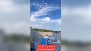 LoiraPraiana Busty Milf In a Bikini Showering On a Sunny Day Tiktok Video