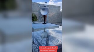 LoiraPraiana Busty Milf In a Bikini Showering On a Sunny Day Tiktok Video