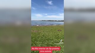 LoiraPraiana Milf In a Sexy Swimming Suit Showing Off Her Booty Outdoor Tiktok Video