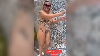 LoiraPraiana Fat Milf Showing Off Her Big Tits Tiktok Video