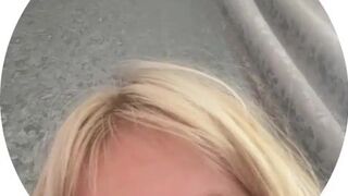 Asian Pretty Green Eyed Blonde Babe Showing Off Video