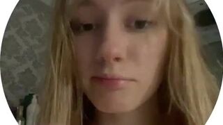 Pretty Blonde Babe Teasing With Her Beauty Video