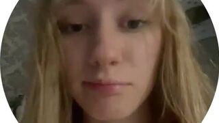 Pretty Blonde Babe Teasing With Her Beauty Video