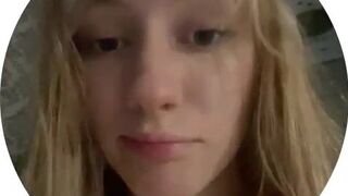 Pretty Blonde Babe Teasing With Her Beauty Video