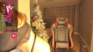 Nerdy Asian Slut With Awesome Tits Teasing With Sex Toy In A Live Show Video