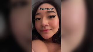 Asian Big Titted Babe Feet Revealing Video