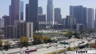 Blonde Asian Babe Getting Pounded By Two Huge Cocks Video