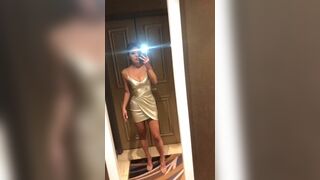 Asian Hottie In a Sexy Dress Showing Herself In The Mirror Onlyfans Leaked Video