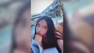 Gorgeous Asian Babe With Curvy Booty Cheeks Selfie Cam Video